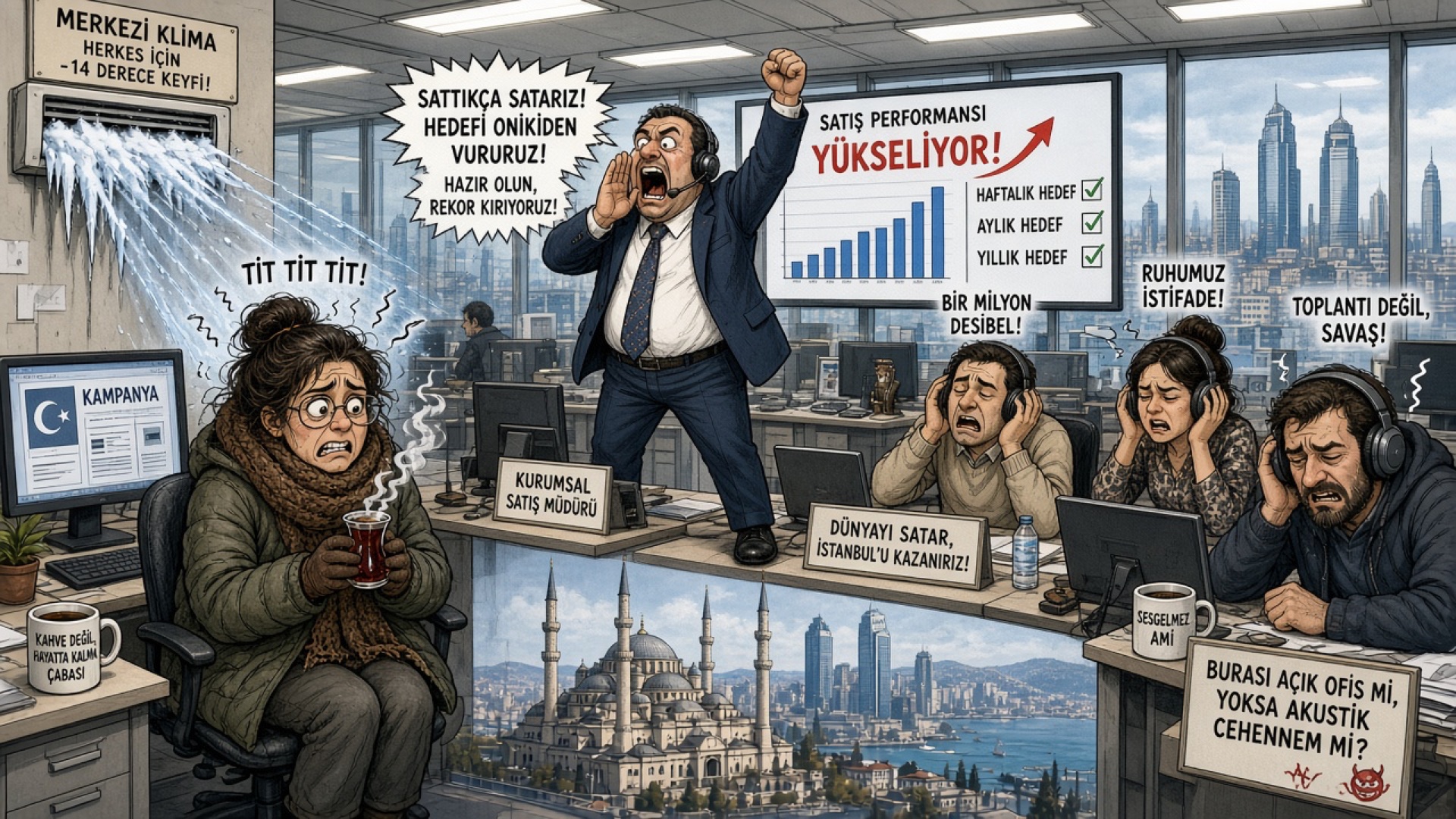 Açık Ofis Terörü: Gürültü Önleyici Kulaklıklar ve Donan Ayaklar