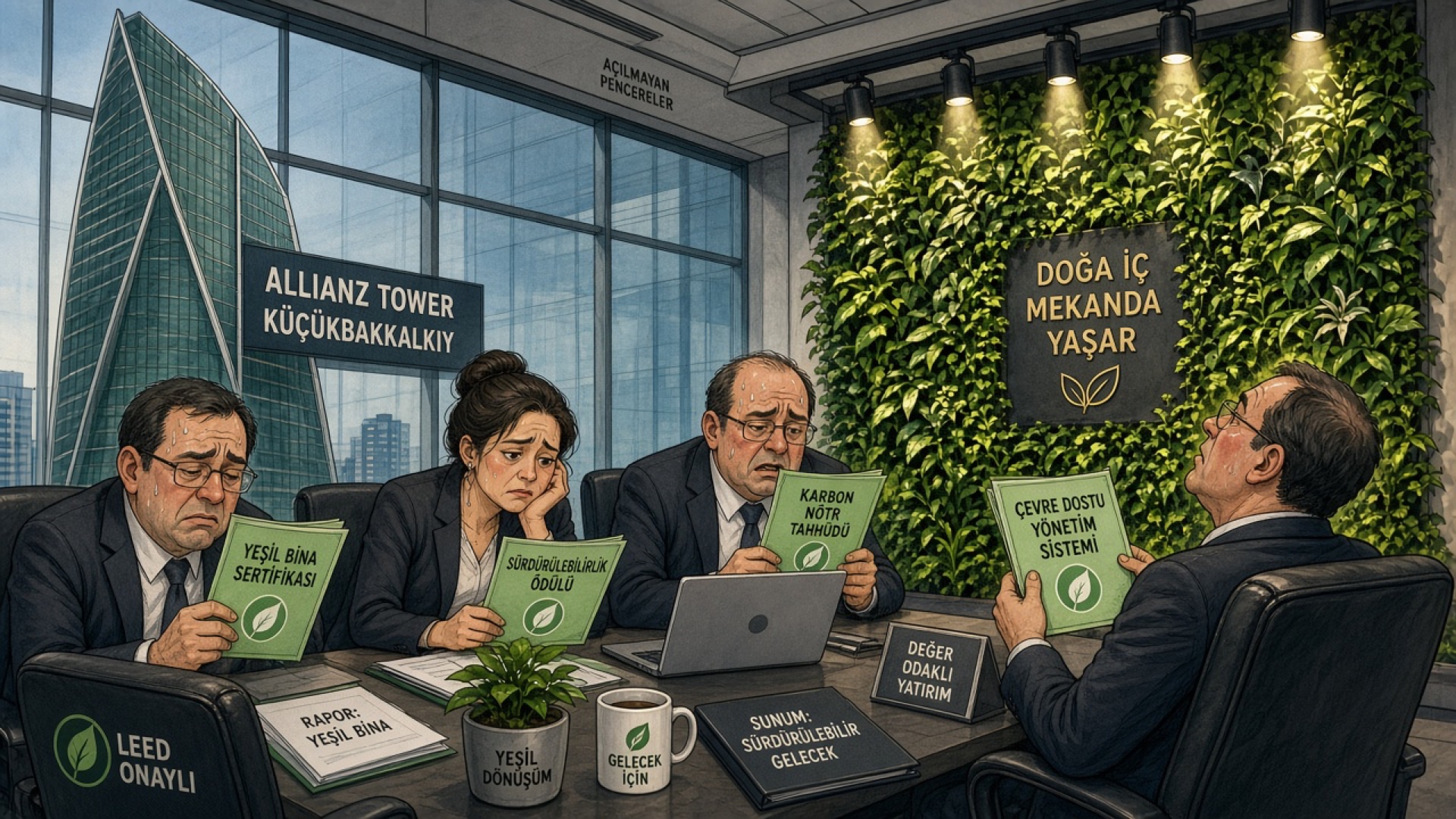 Allianz Tower Küçükbakkalköy: Anadolu Yakası'nın Yeşil Bina Tiyatrosu