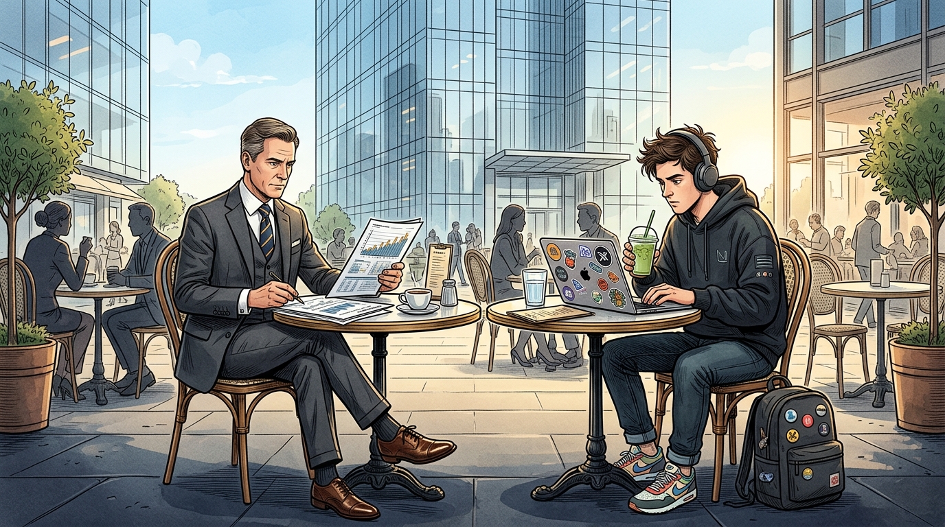 Bankacı Takım Elbisesi vs Startup Hoodie'si: Kanyon Terasında İki Ayrı Türkiye