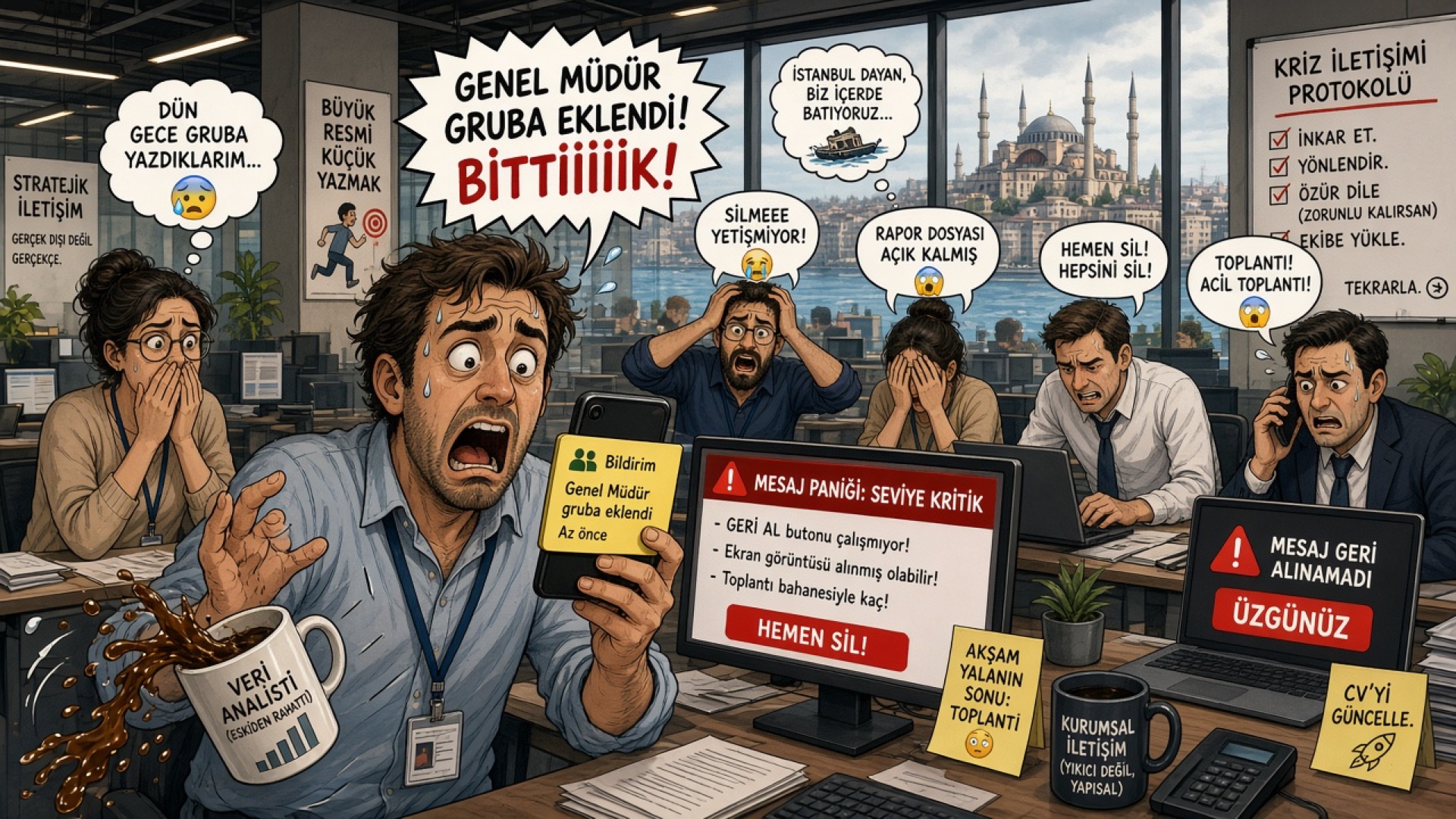 Gizli WhatsApp Dedikodu Grubuna Yanlışlıkla Genel Müdürü Eklemek
