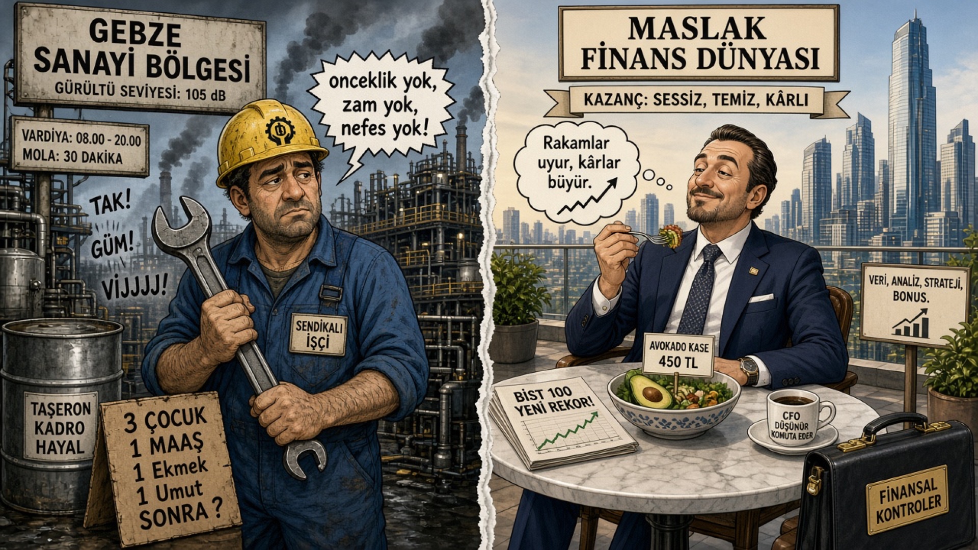 Holding Fabrikasında İşçi Temsilcisi ile Maslak Finansçısının Uçurumu
