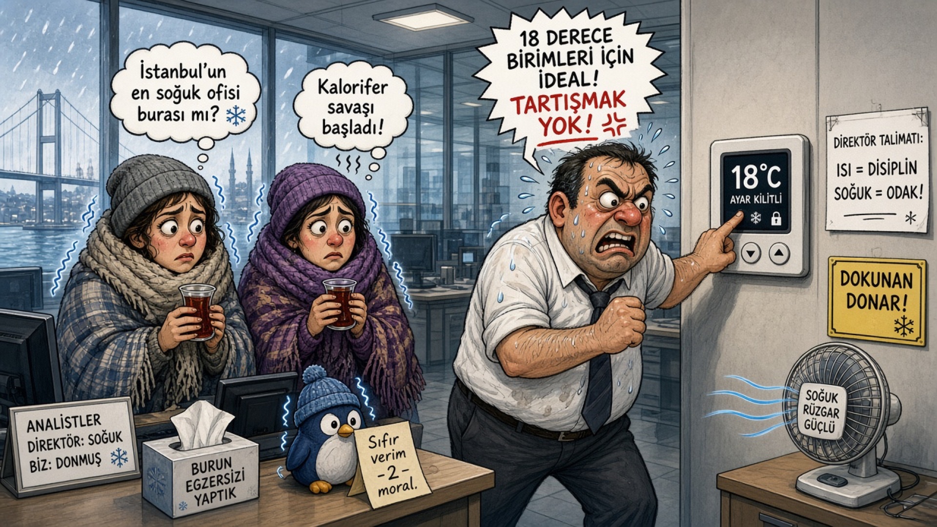 Kış Ortasında On Sekiz Dereceye Ayarlı VRF Klima Cinneti: Hırka ve Kumanda Savaşı