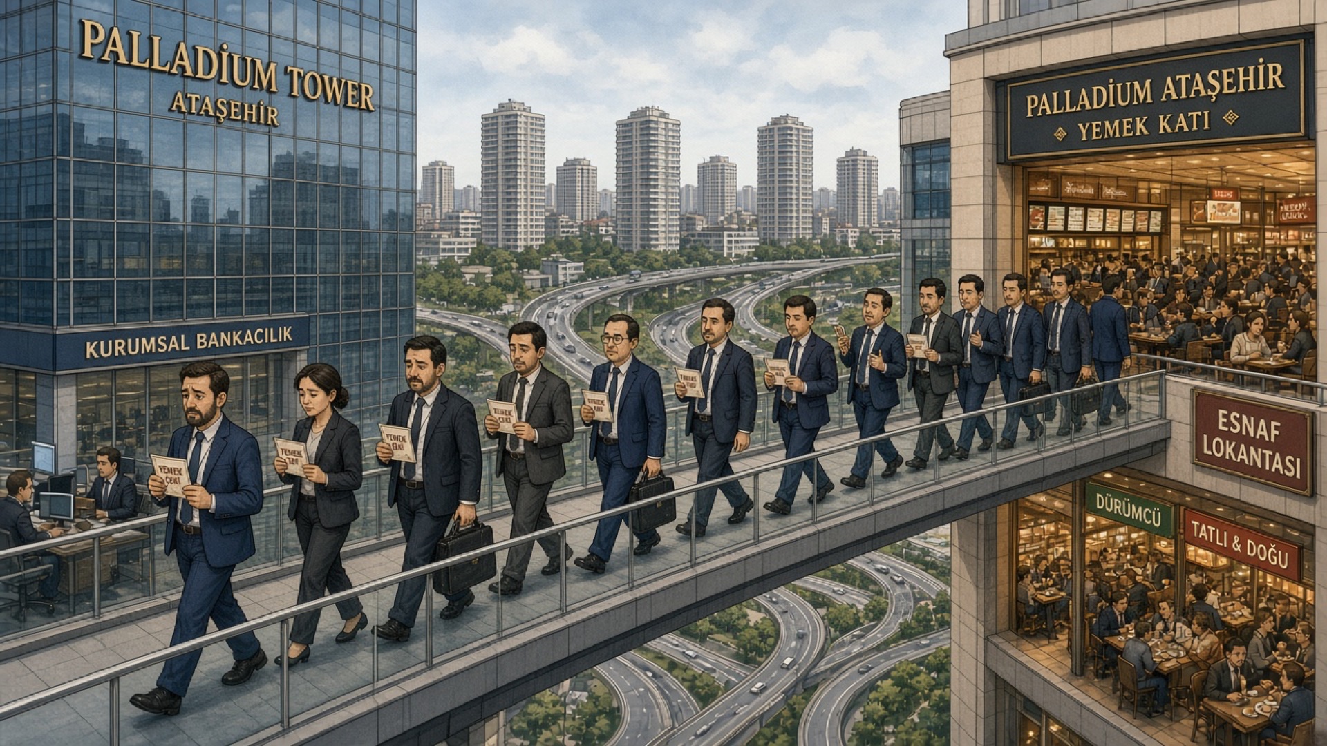 Palladium Tower Ataşehir: Anadolu Yakası Finansçılarının AVM Food Court Sürgünü
