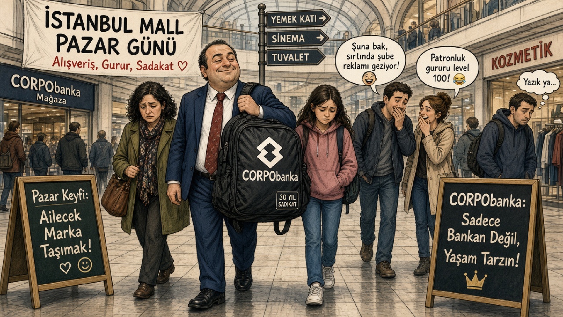 Şirketin Bedava Promosyon Sırt Çantasıyla Gezen Kıdemliler Sendromu