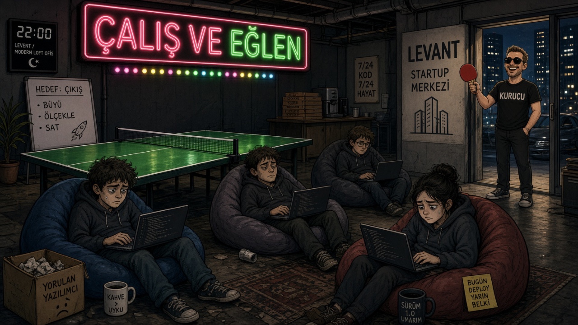 Startup'ta Masa Tenisi Var Diye 14 Saat Çalışan Gençler