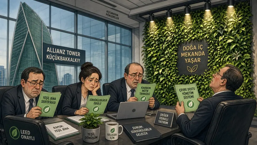 Allianz Tower Küçükbakkalköy: Anadolu Yakası'nın Yeşil Bina Tiyatrosu