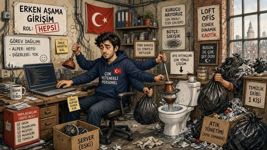 Startup'ta 'Herkes Her İşi Yapar' Kaosu: Koda da Baktım, Çöpü de Döktüm