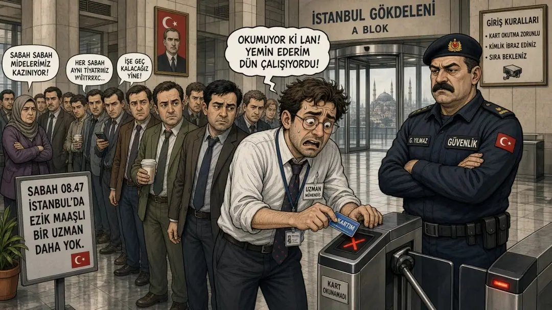 Turnikede Okumayan Kart ve Güvenlik Amirinin Aşağılayıcı Bakışı: Lobi Kaosu
