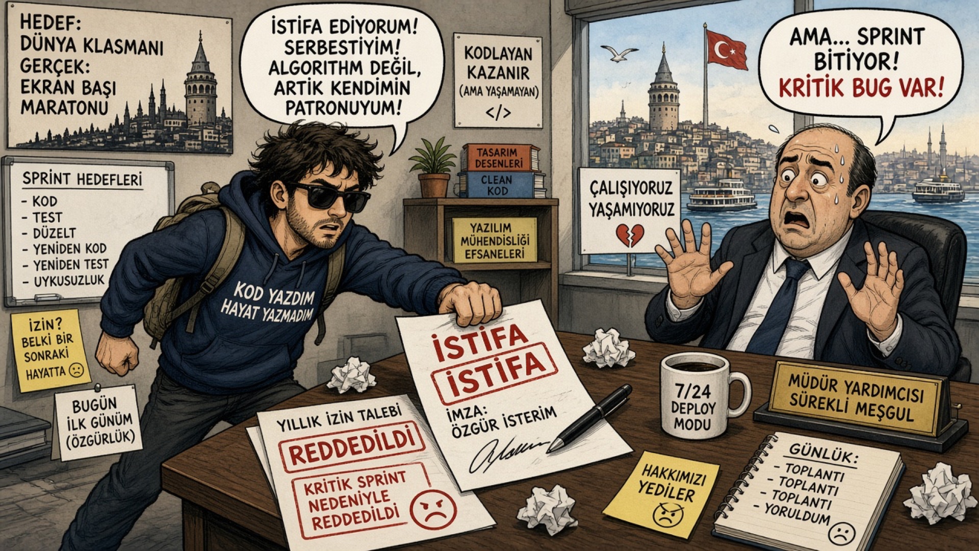 Yıllık İzin Formu Onaylanmayan Yazılımcının İstifa Mektubu